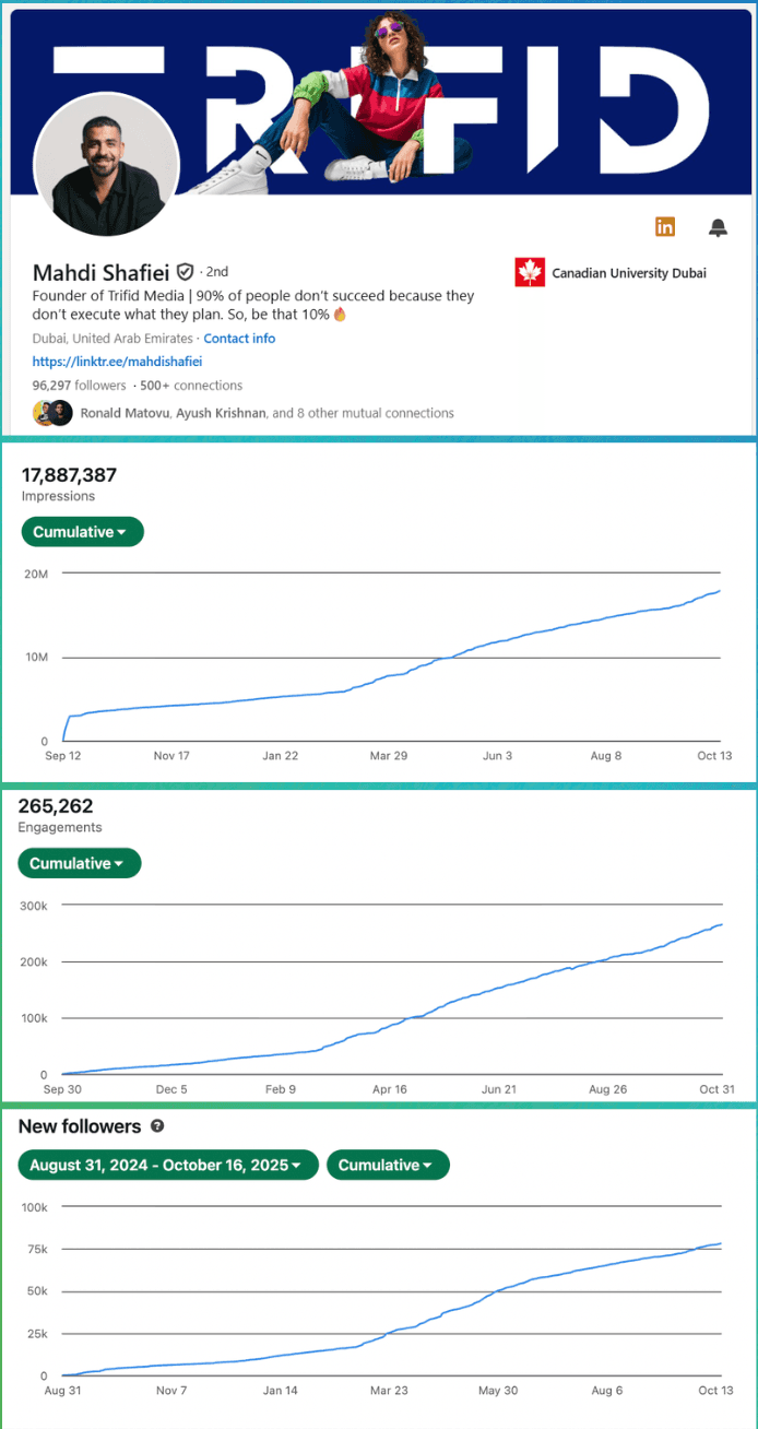 Mahdi Shafiei — LinkedIn profile and analytics